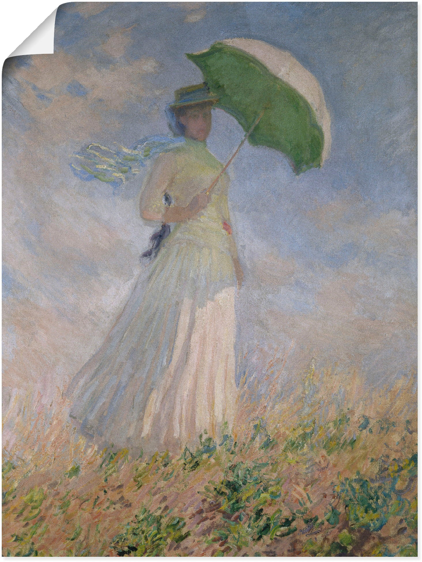 Artland Poster »Frau mit Sonnenschirm, Susanne Hoschedé« Frau 1 Stk. tlg. als Leinwandbild, Wandaufkleber oder Poster in versch. Grössen