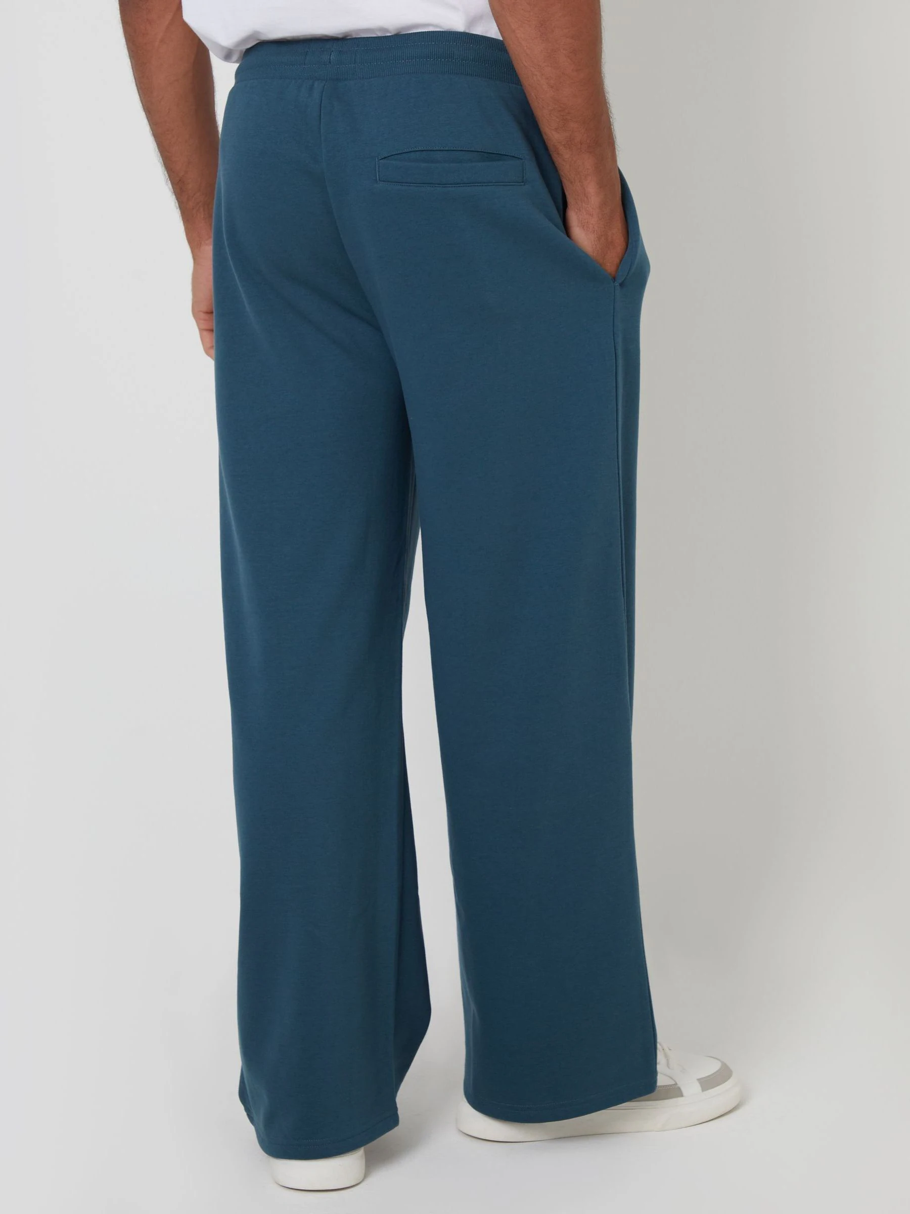 Blauw - Threadbare Wide Leg Joggers