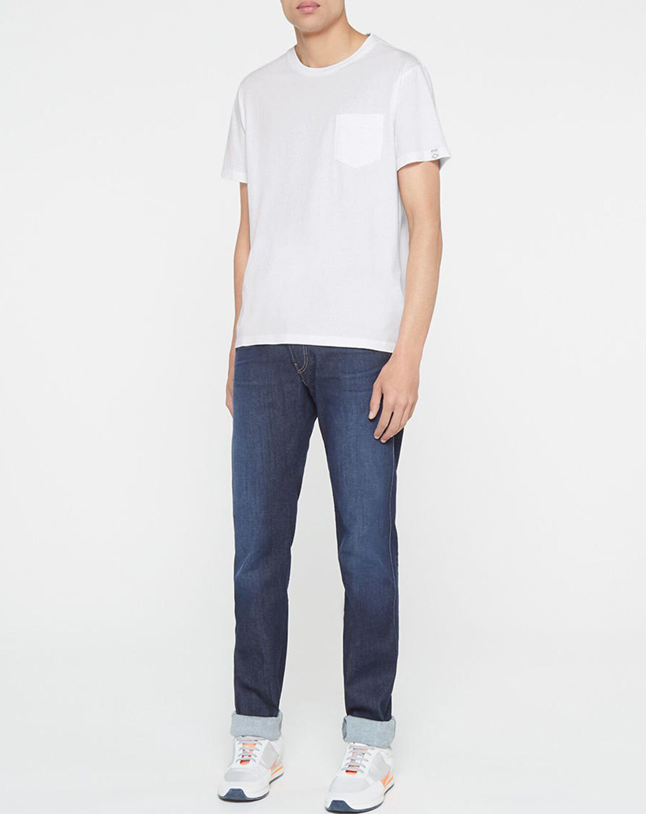 Replay T-Shirt 100% Coton Bio pocket blanc