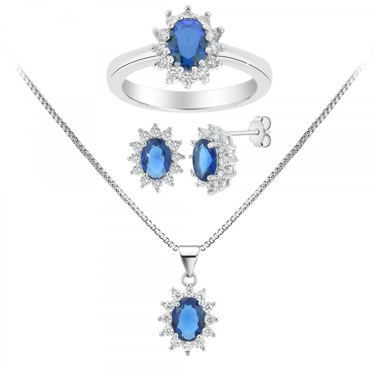 Parure SC Crystal ornée de Zirconium