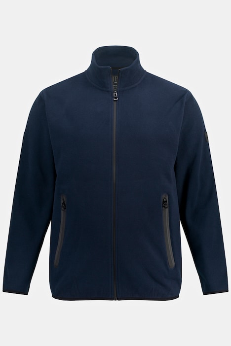 Fleecejacke, Stehkragen, Funktions-Zipper