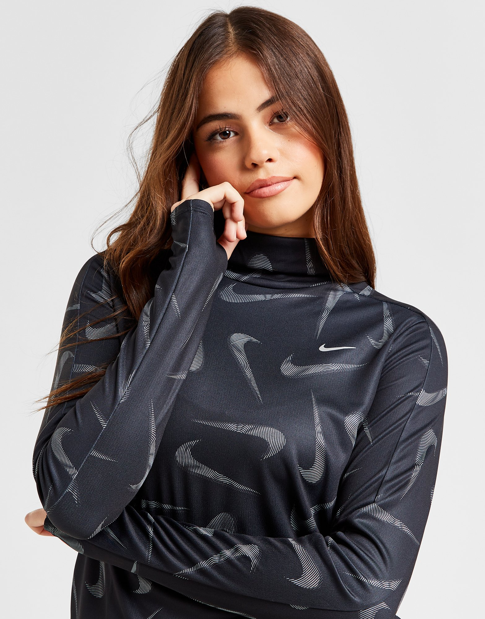 Nike Training Pacer All Over Print Overhead Hoodie