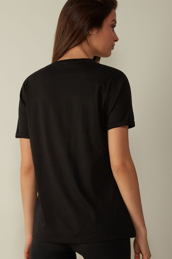 Camiseta de manga curta em algodão Supima®