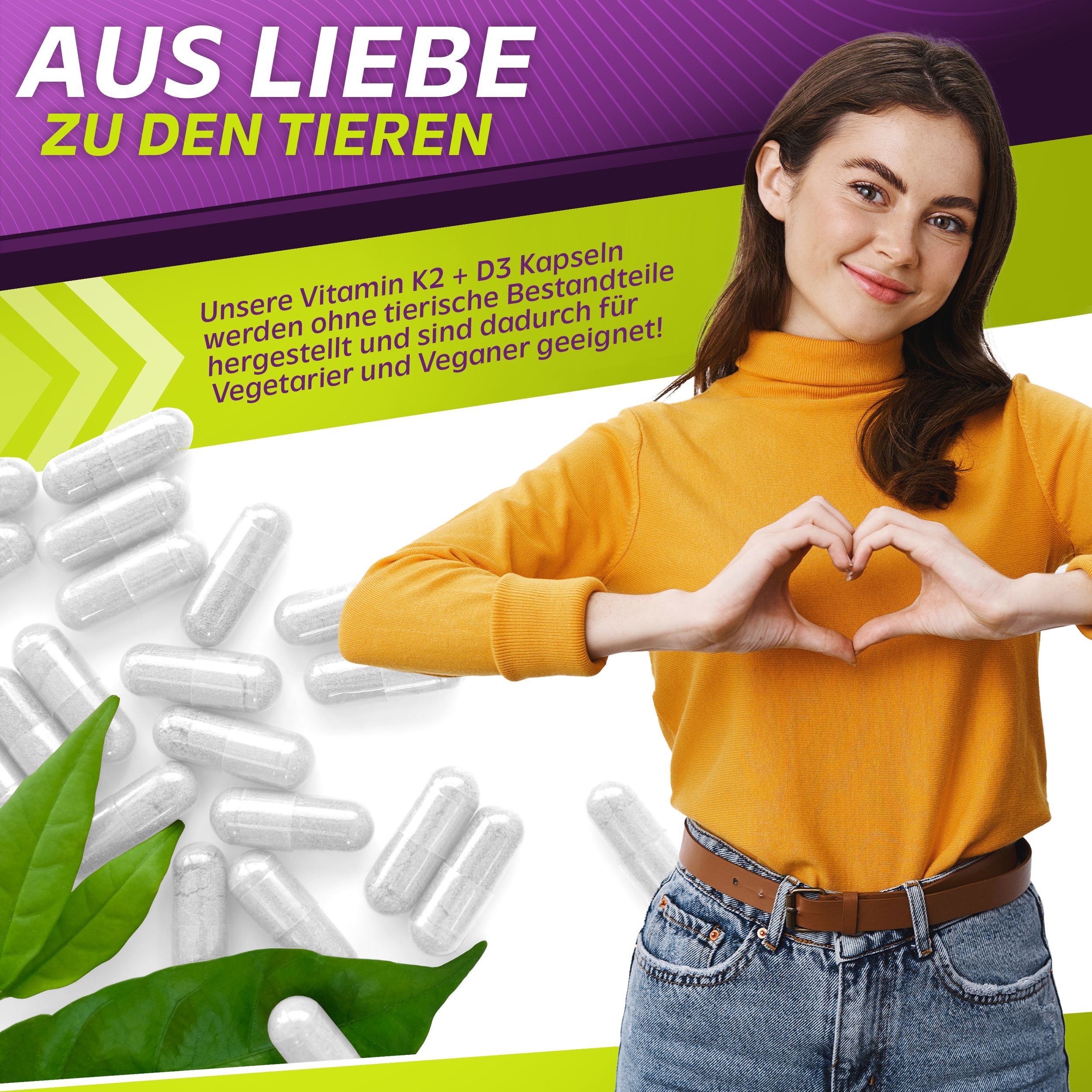 Vita2You Vitamin K2+D3 Kapseln 10.000 IE + K2 200μg K2VITAL
