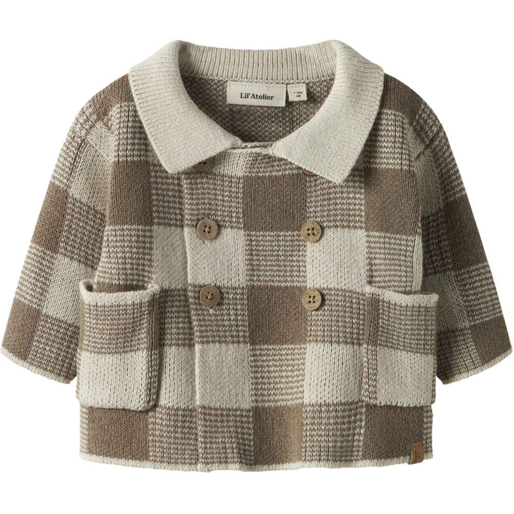 Køb Lil'Atelier Sepia Tint Nbmrobo Ls Loose Strik Card Lil