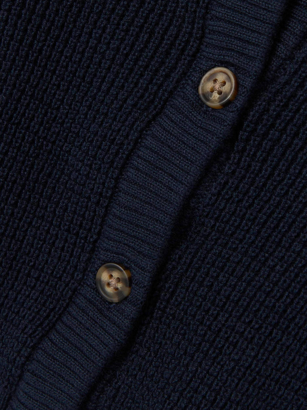 NAME IT gebreid vest NBNBUBBA van katoen donkerblauw