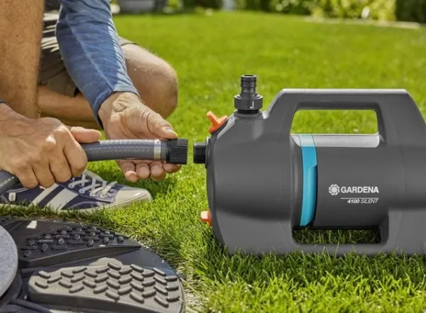 Gardena Elektrisk trykpumpe 4100 Silent m. sugeslange, sæt