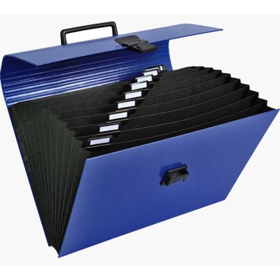 Exacompta Iderama - Classeur ménager (valisette trieur) 12 onglets - disponible dans différentes couleurs