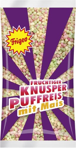 Frigeo Fruchtiger Knusper Puffreis mit Mais