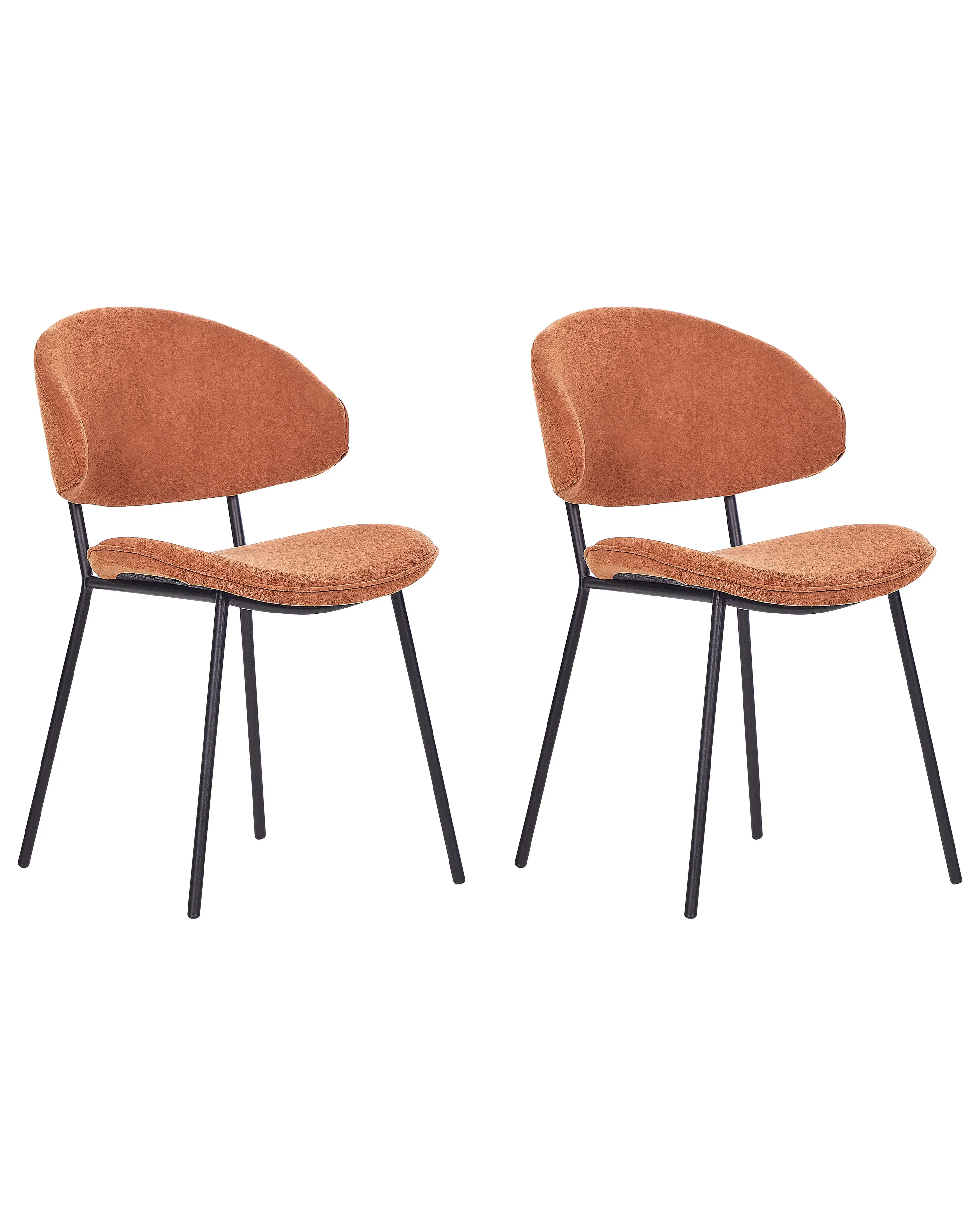 Set van 2 eetkamerstoelen KIANA Oranje