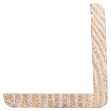 Hoeklat grenen 44x44 mm lengte 270 cm gegrond