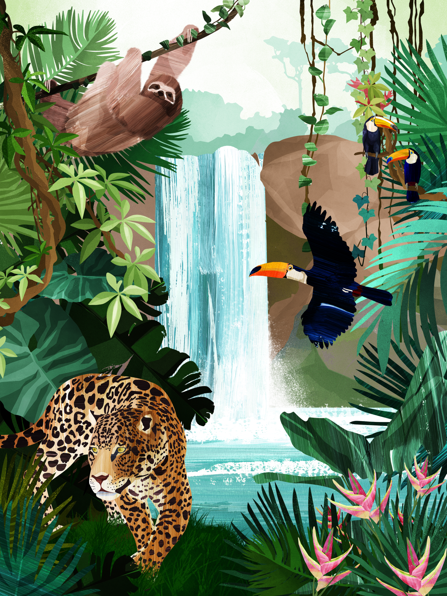 Poster Jungle 40 x 50 cm