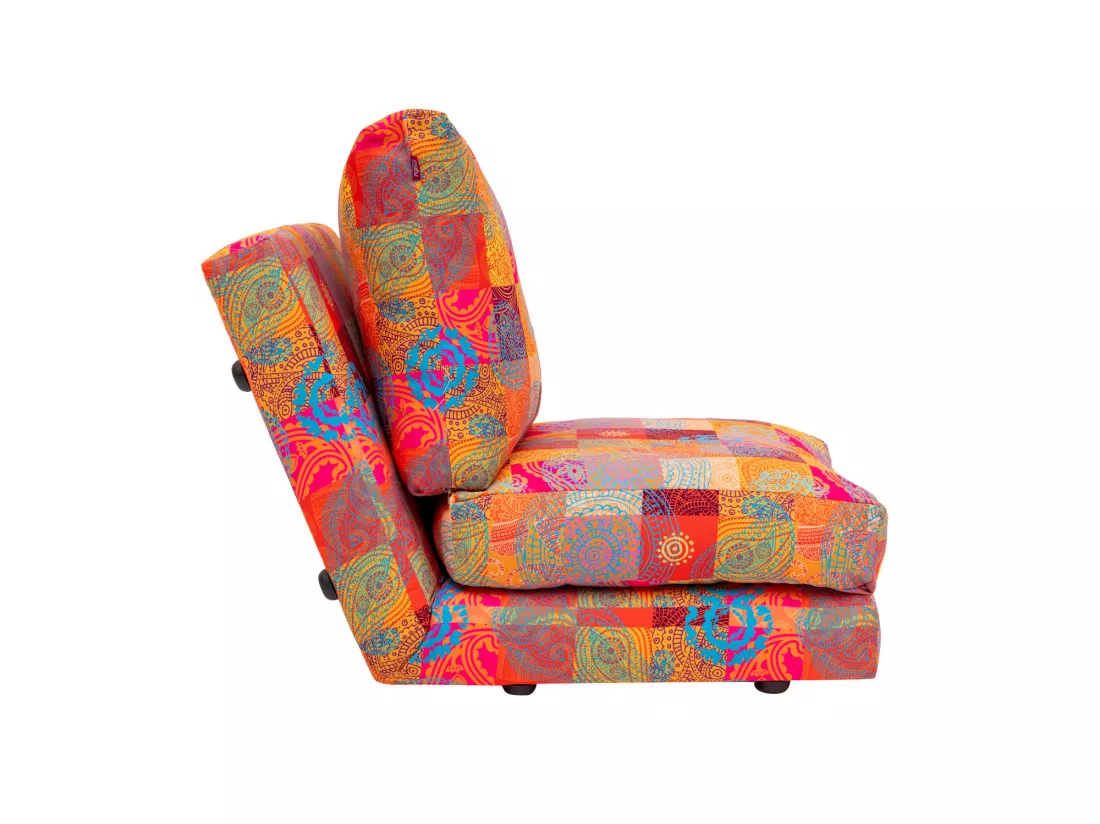 Fauteuil convertible multipositions patchwork Talya 60cm