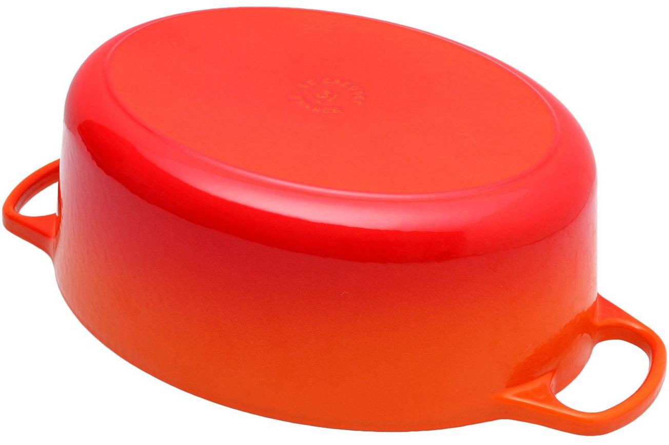 Le Creuset braadpan - cocotte ovaal 31cm, 6,3L oranje