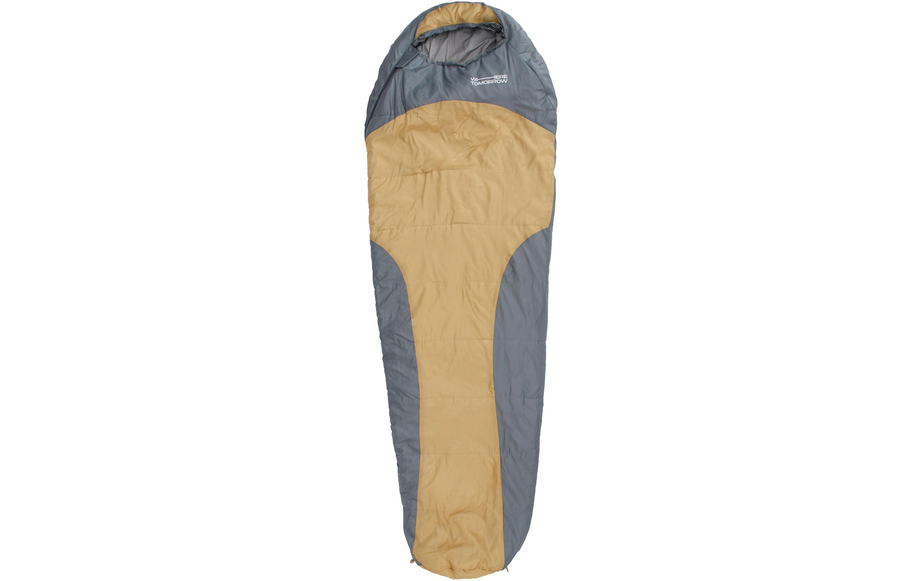 Mumienschlafsack Polyester, CurrySchlafsack für eine Person