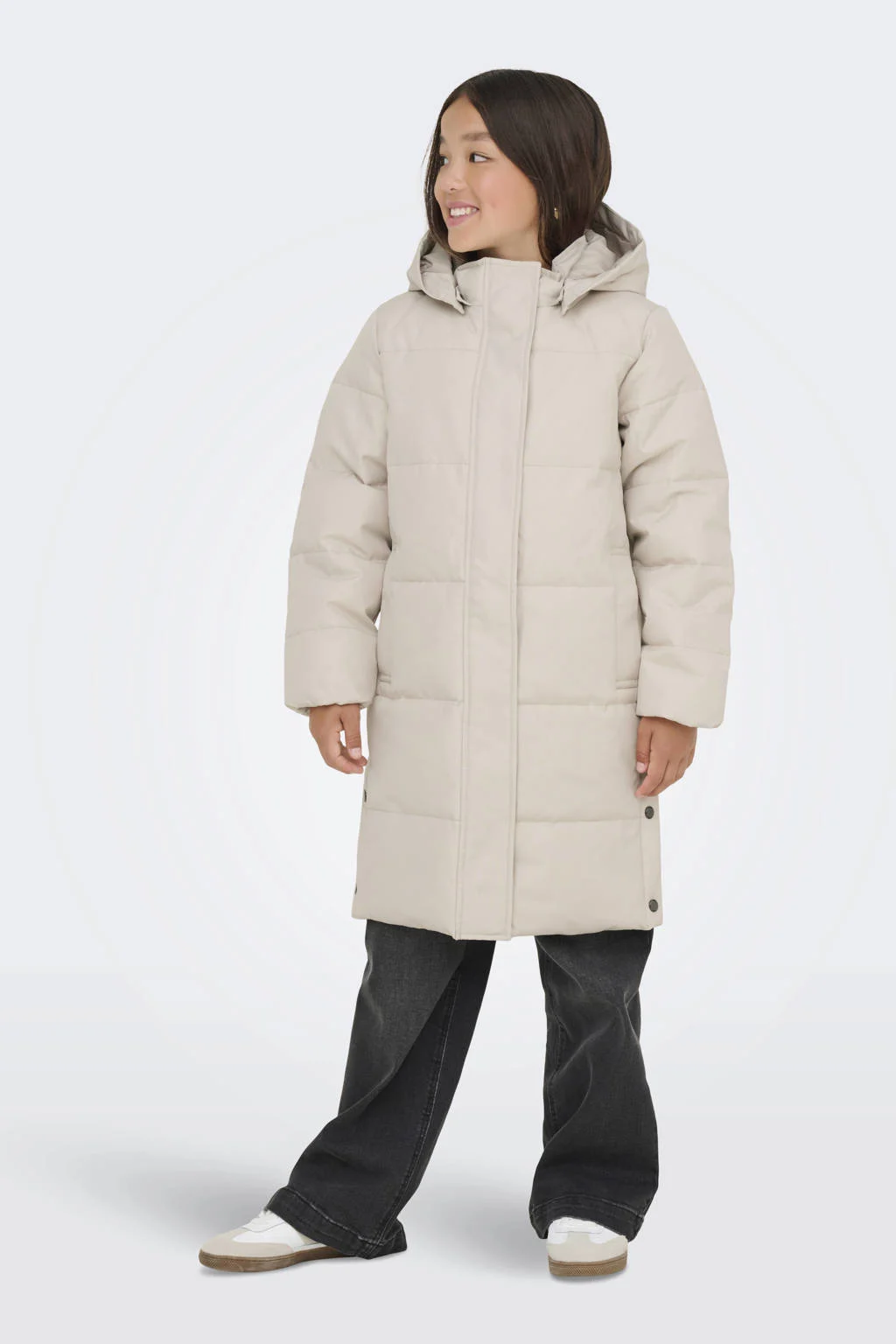 KIDS ONLY GIRL gewatteerde jas lichtbeige