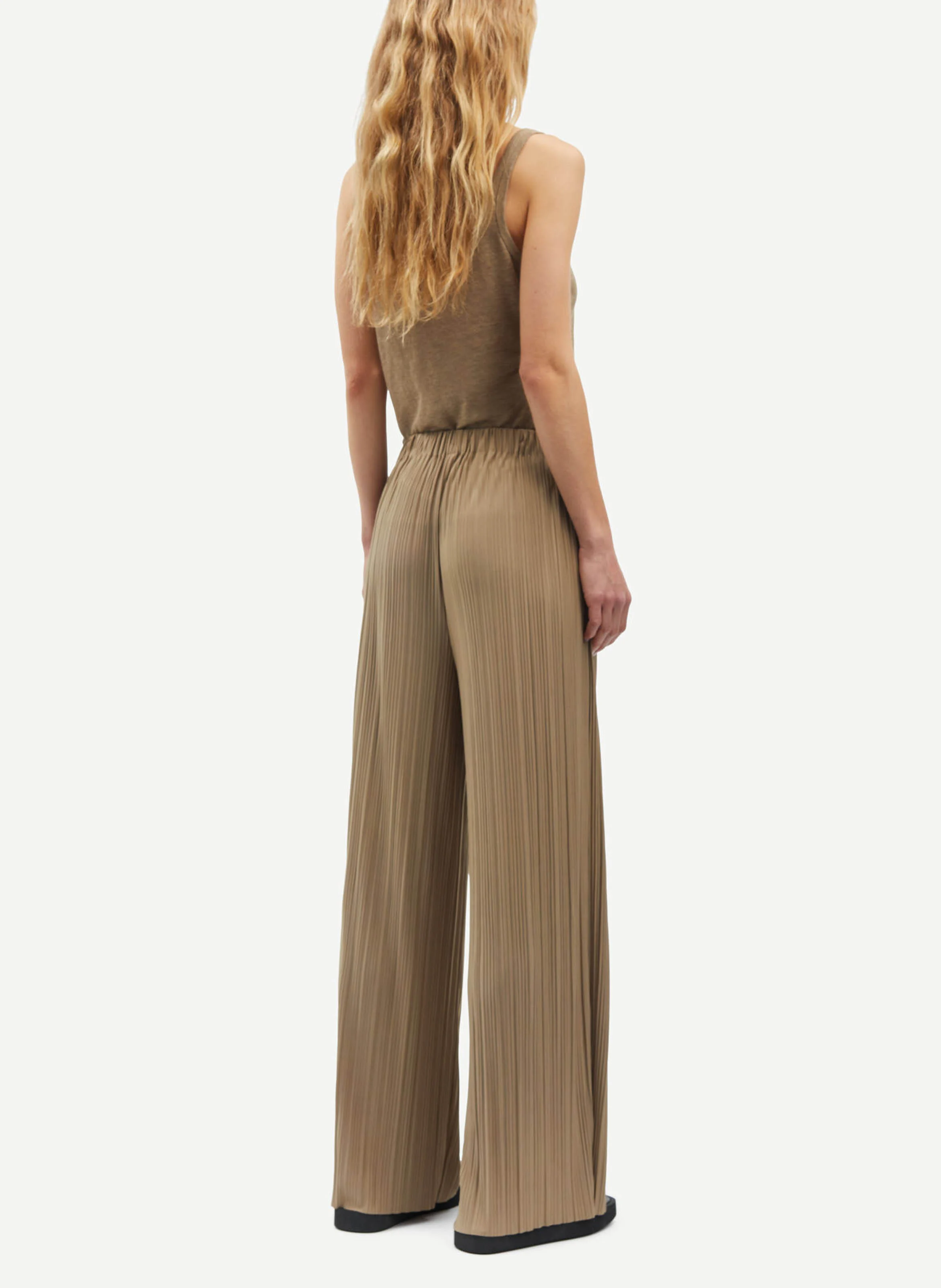 UMA - Pantalon large plissé | Vert