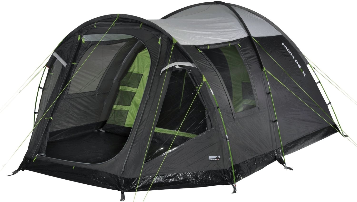 High Peak Santiago 5.0 Kuppelzelt mit Vorbau für 5 Personen 280 x 430 cm