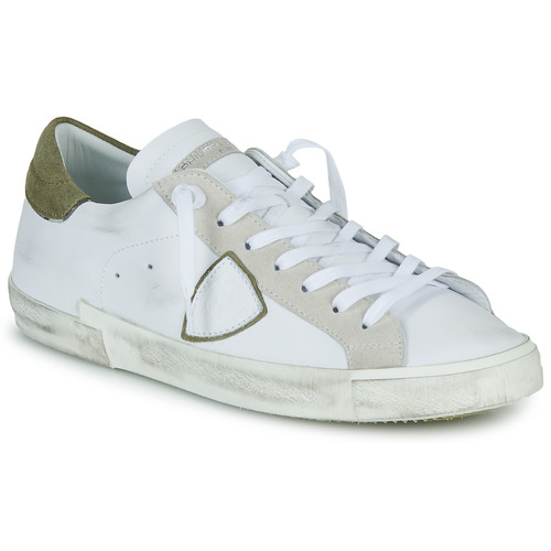 Philippe Model - PRSX LOW MAN Blanco / Kaki