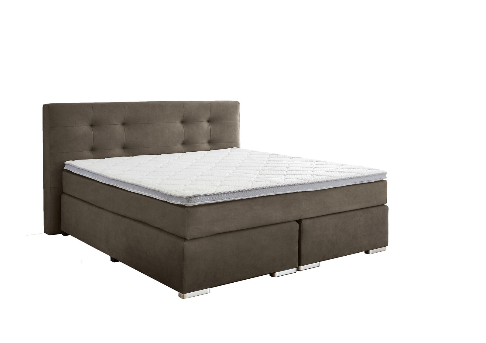 Boxspringbett Glendo 200x110x214 cm 710-grau