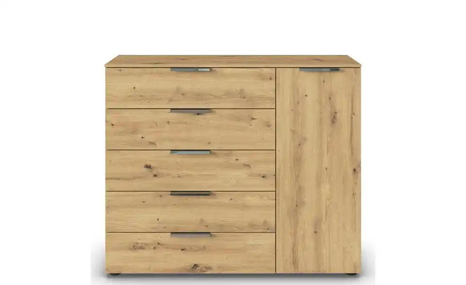 Sideboard Eiche Artisan (Nachbildung) Eiche Artisan (Nachbildung) Front: Dekor, Oberboden: Dekor verchromt