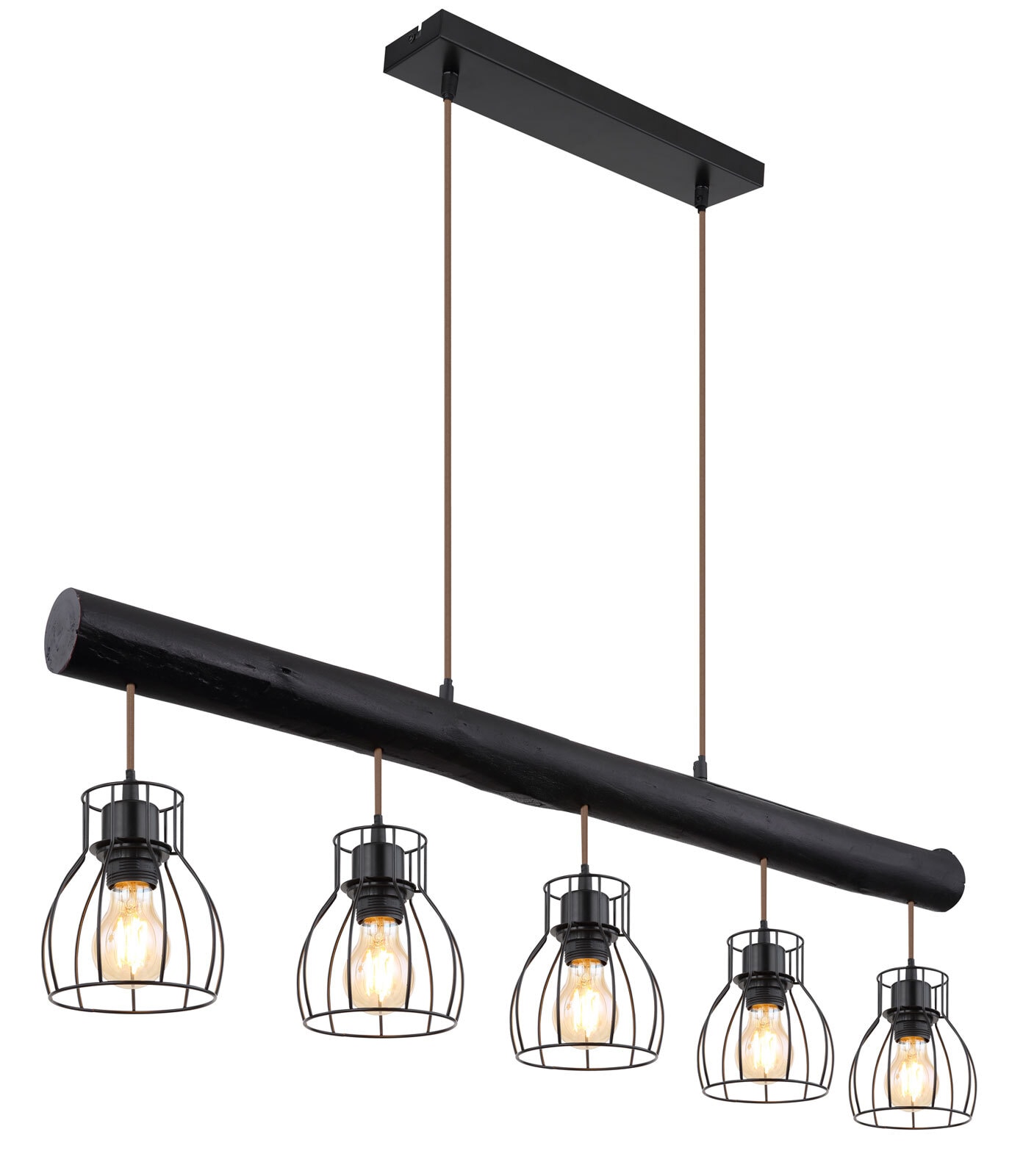 GLOBO Retrofit Balkenpendel MINA 104 cm schwarz