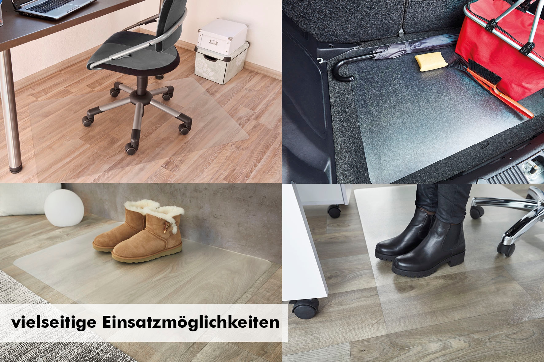 Andiamo Bodenschutzmatte »Premium Bürostuhlmatte, Made in Swiss« 1 Stk. tlg. Bodenschutzplatte, robust & strapazierfähig für den täglichen Gebrauch