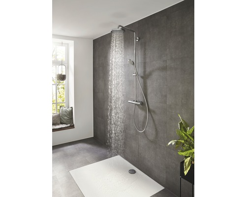 Douchekolom incl. thermostaat hansgrohe Croma Showerpipe 220 1jet chroom 27185000