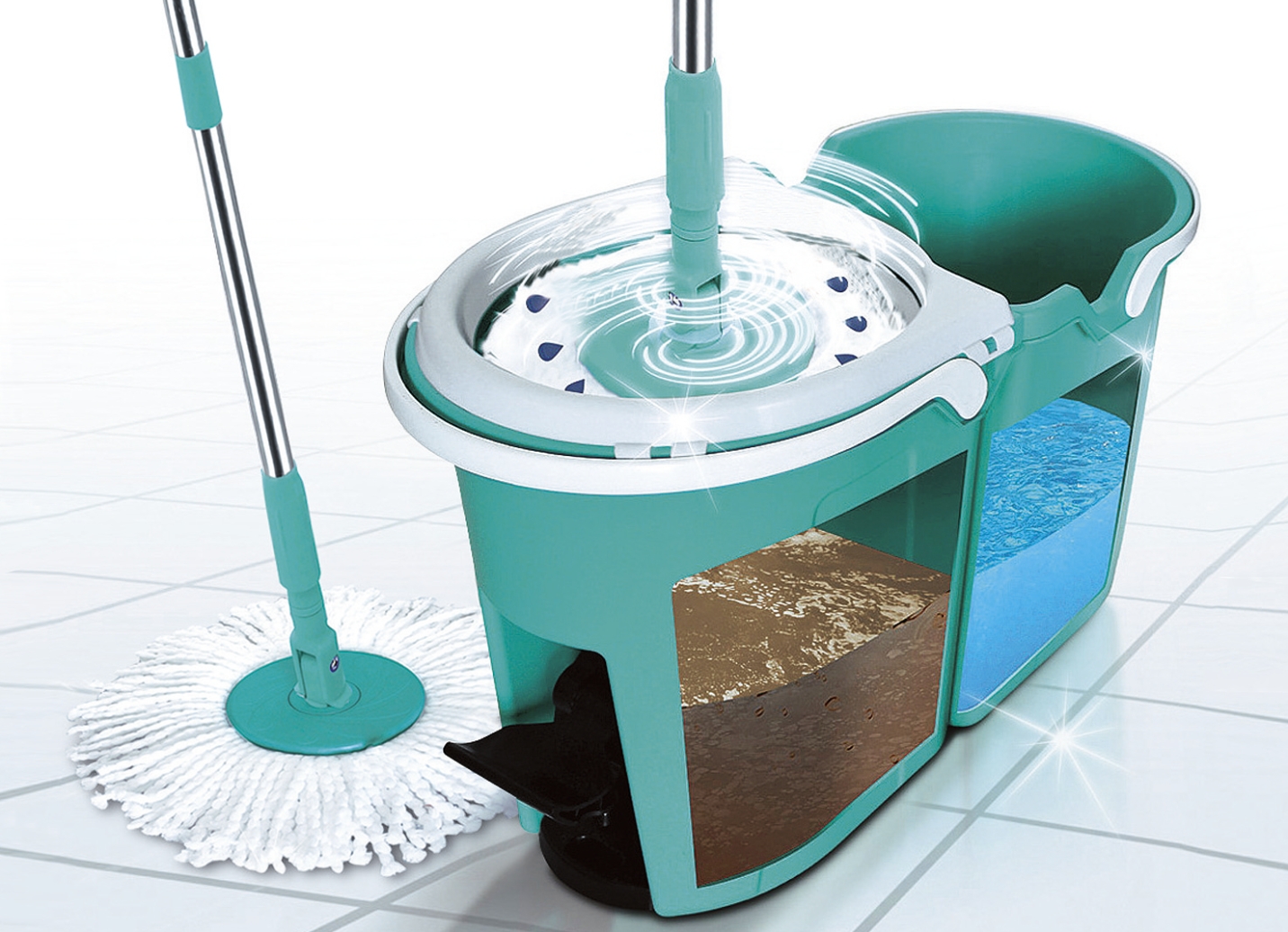 Clever Spin® Bodenwisch-System