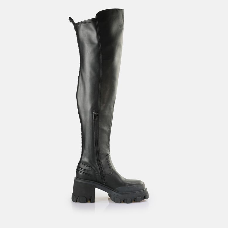 Riot Over Bottes vegan, noir