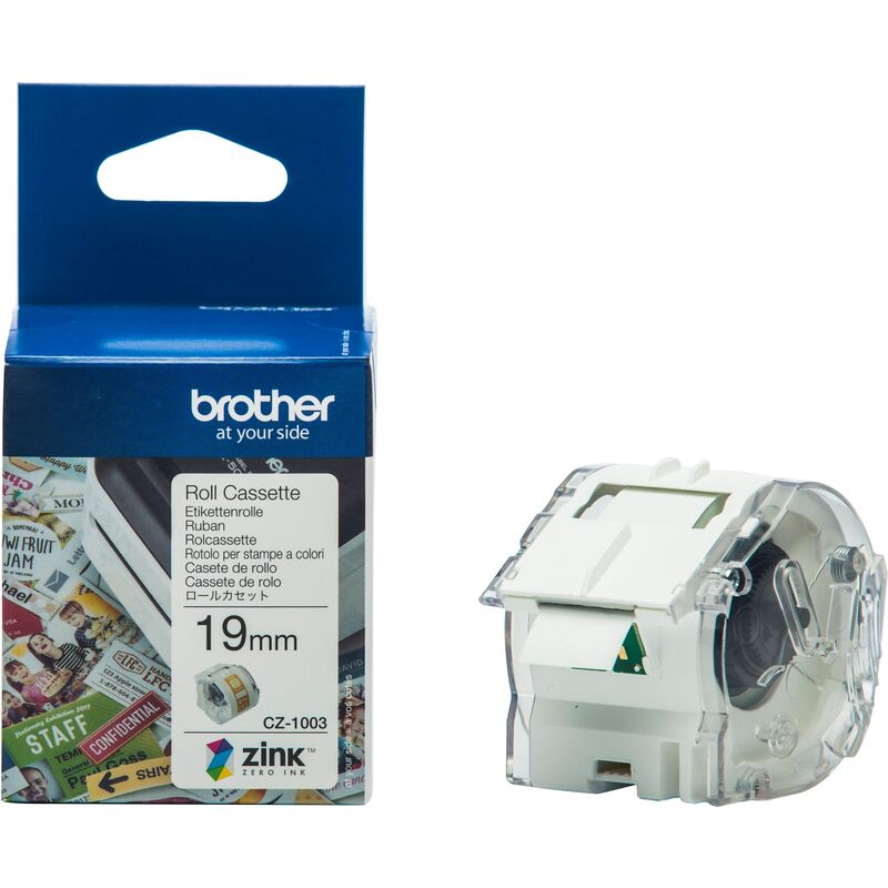 Brother CZ-1003 Etikettenrolle 19 mm x 5 m, CZ_1003, 19 mm x 5 m, 1 Stück