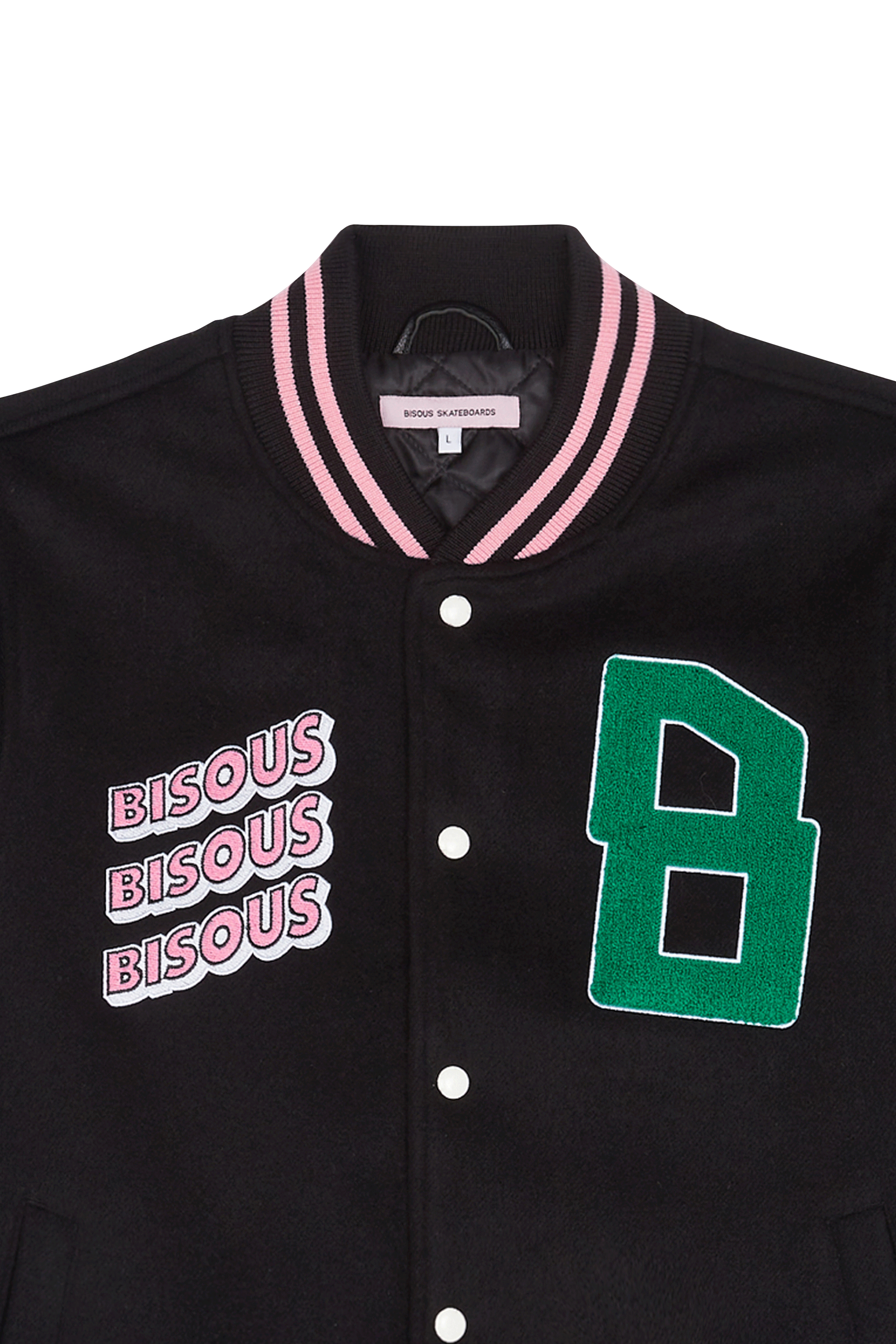 BISOUS SKATEBOARDS Veste VARSITY VARSITY Noir