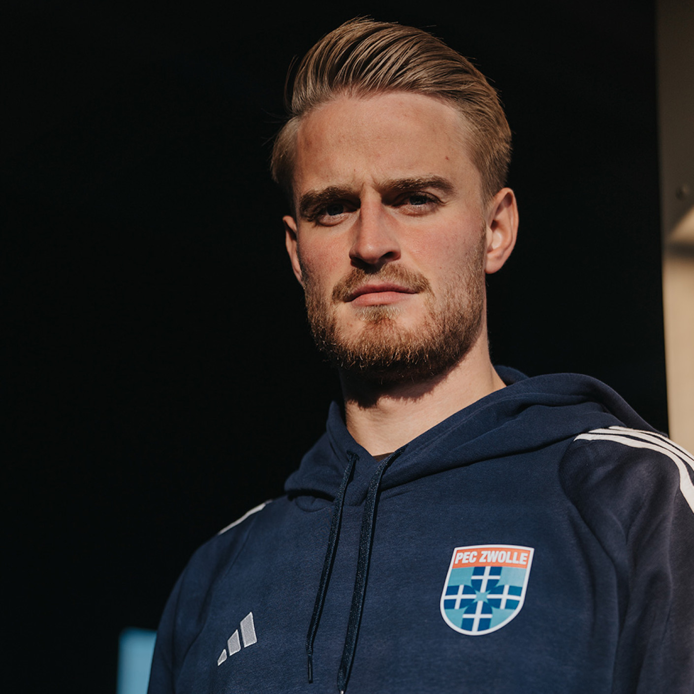 Adidas PEC Zwolle Hoodie Blauw Wit