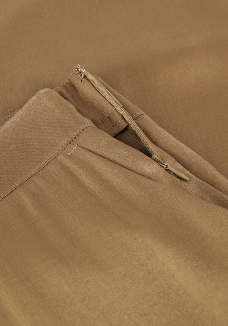 AAIKO groene aaiko wijde broek searle shimmery vis 355