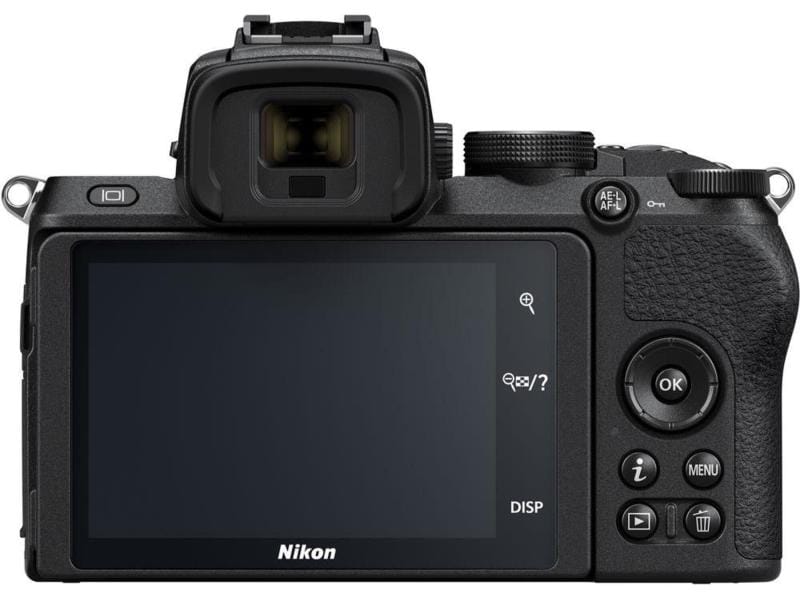 Nikon Fotokamera Z50 16-50mm / 50-250mm Messenger-Bag Kit Spiegellose Nikon-Kamera mit zwei Objektiven, Tasche und SD Karte