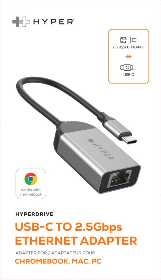 Hyper Drive USB-C to 2.5G Ethernet Adapter