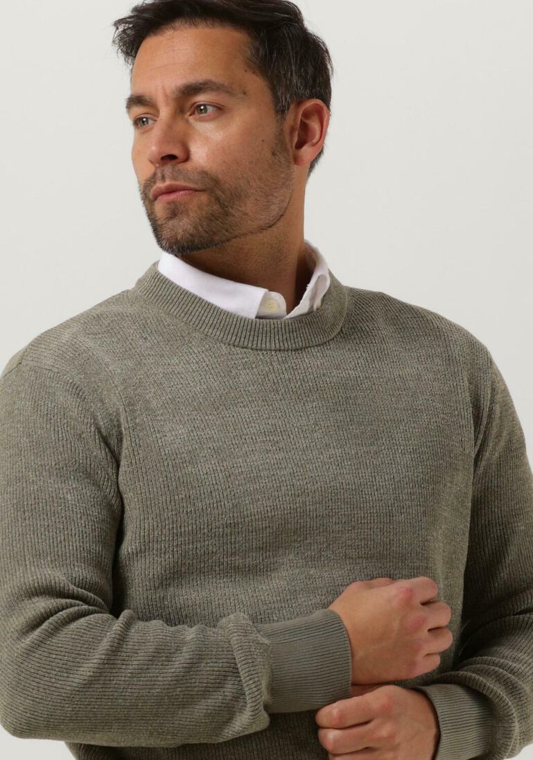 SELECTED HOMME groene selected homme trui rodney ls crew neck w