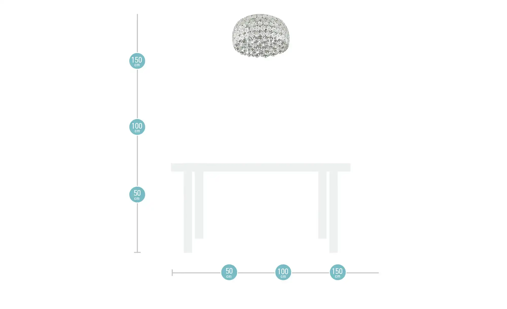 KHG LED-Deckenleuchte, mit Behang