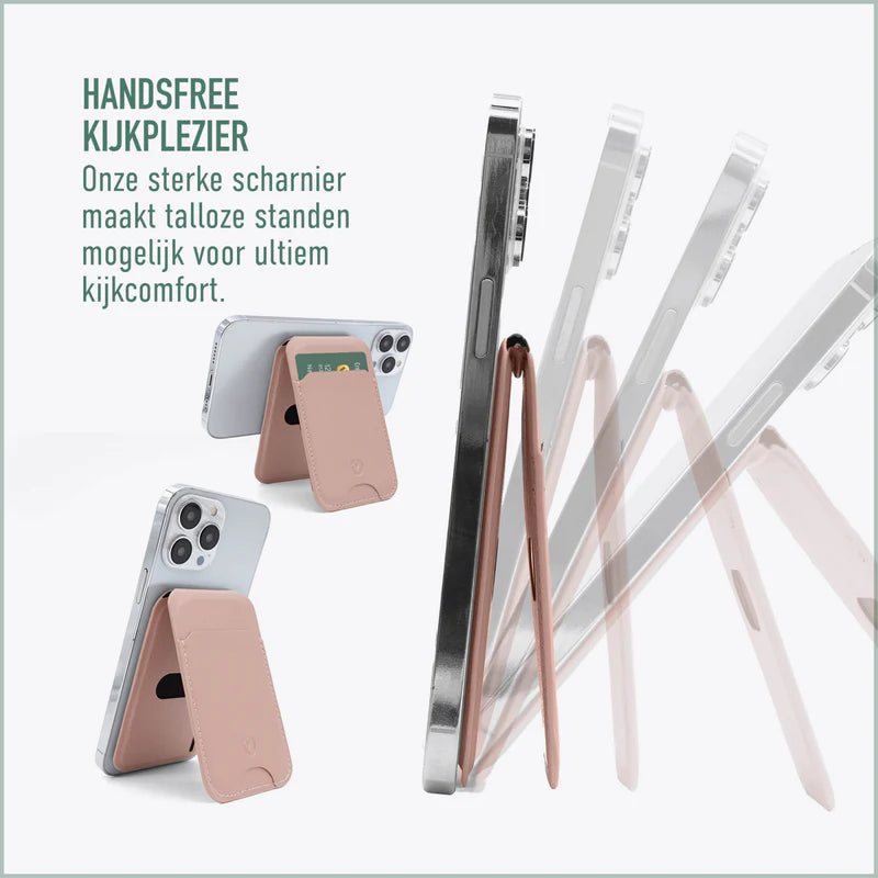 Valenta Wallet MagSafe Stand Metallic Rose