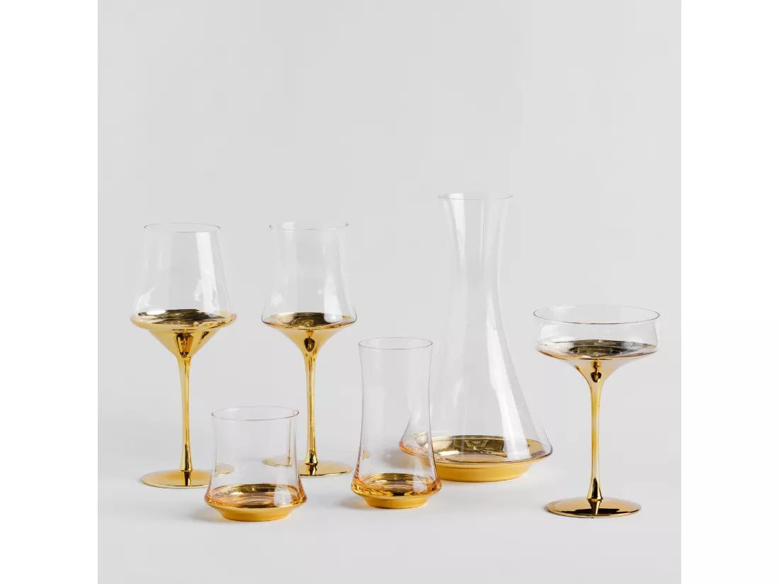 Verre À Vin Helena Or Moyen 24.5 x 10.5