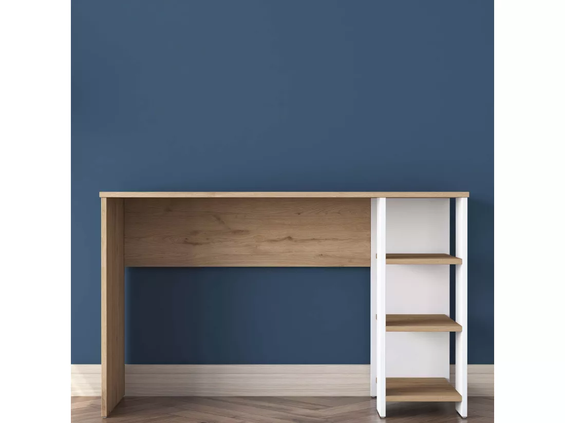 Bureau avec étagères en aggloméré Harry