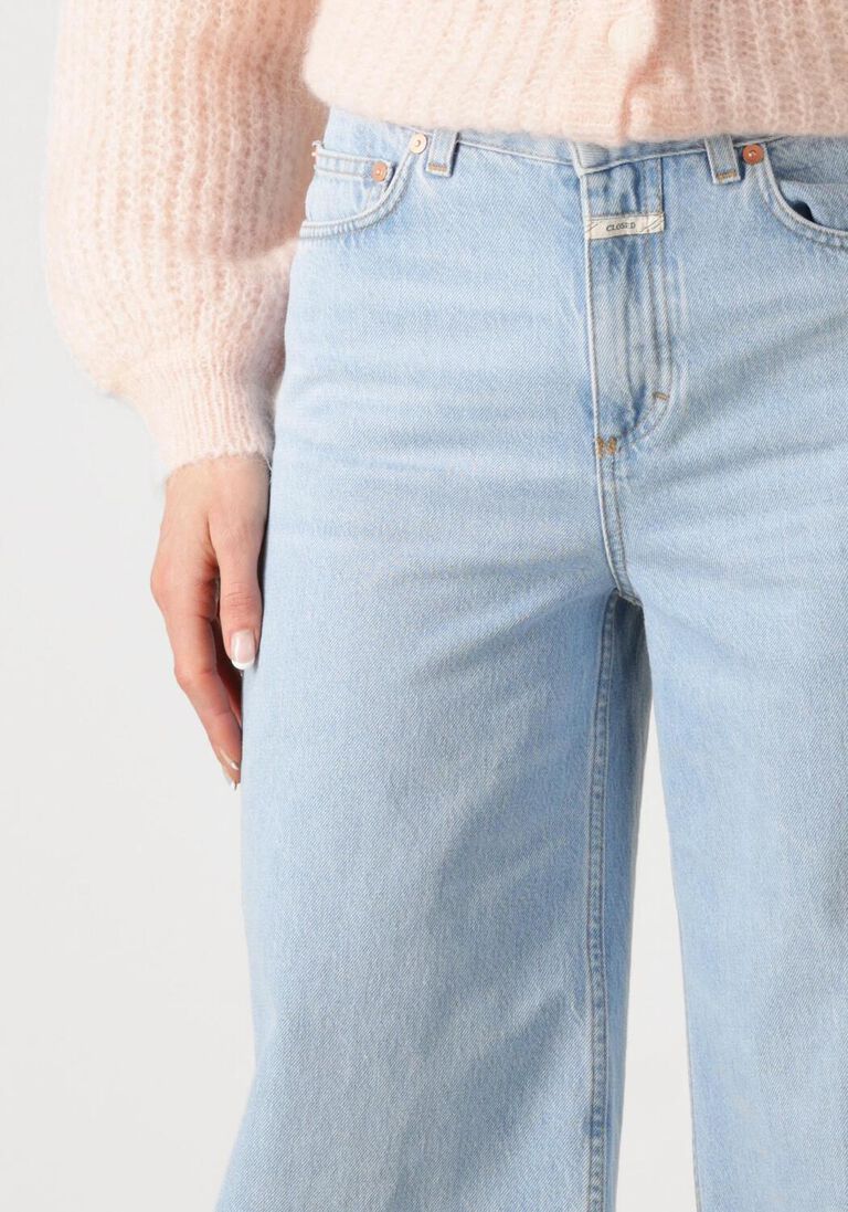 blauwe closed wide jeans glow up