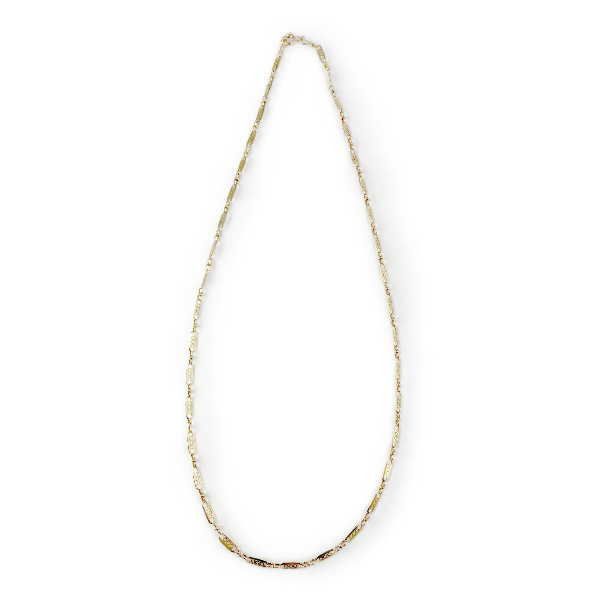 Collier d'occasion or 750 jaune maille fantaisie