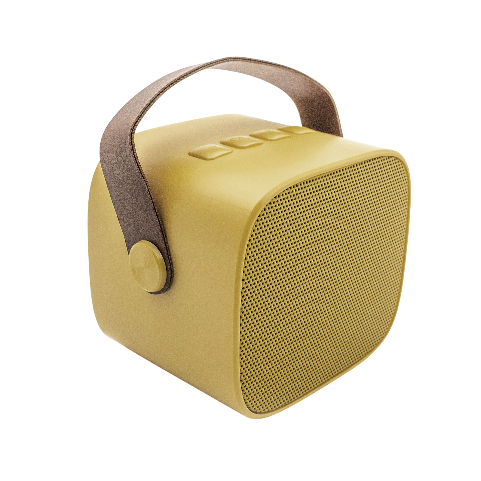 Wiederaufladbarer kabelloser Lautsprecher und Mikrofon Yellow Pastel