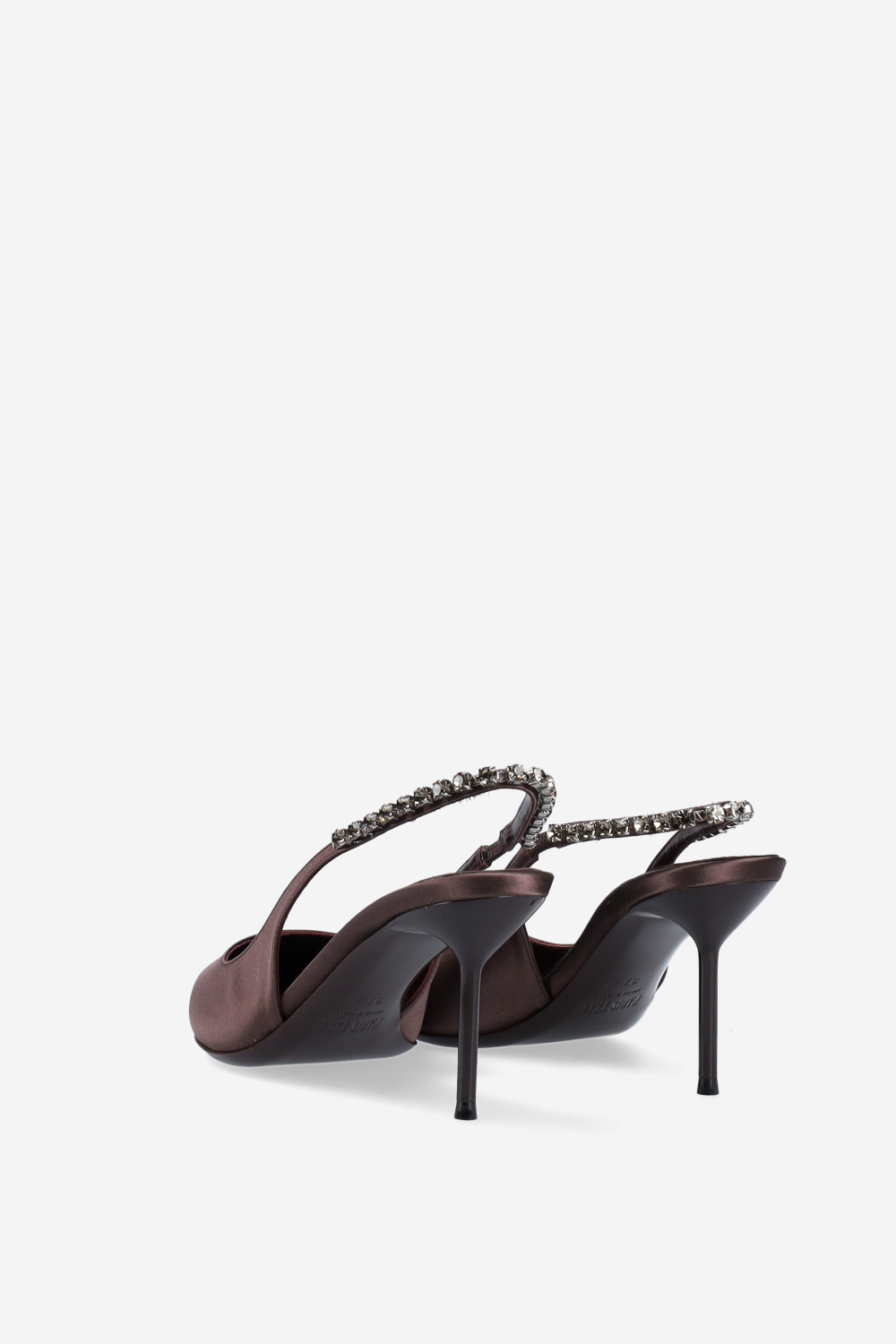 Lidia diamond satin slingbacks
