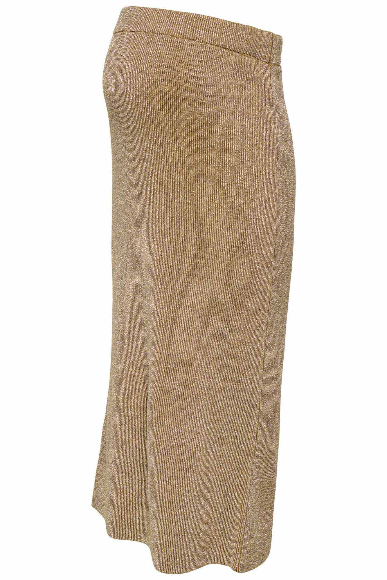 ONLY MATERNITY zwangerschaps midi rok glitter camel