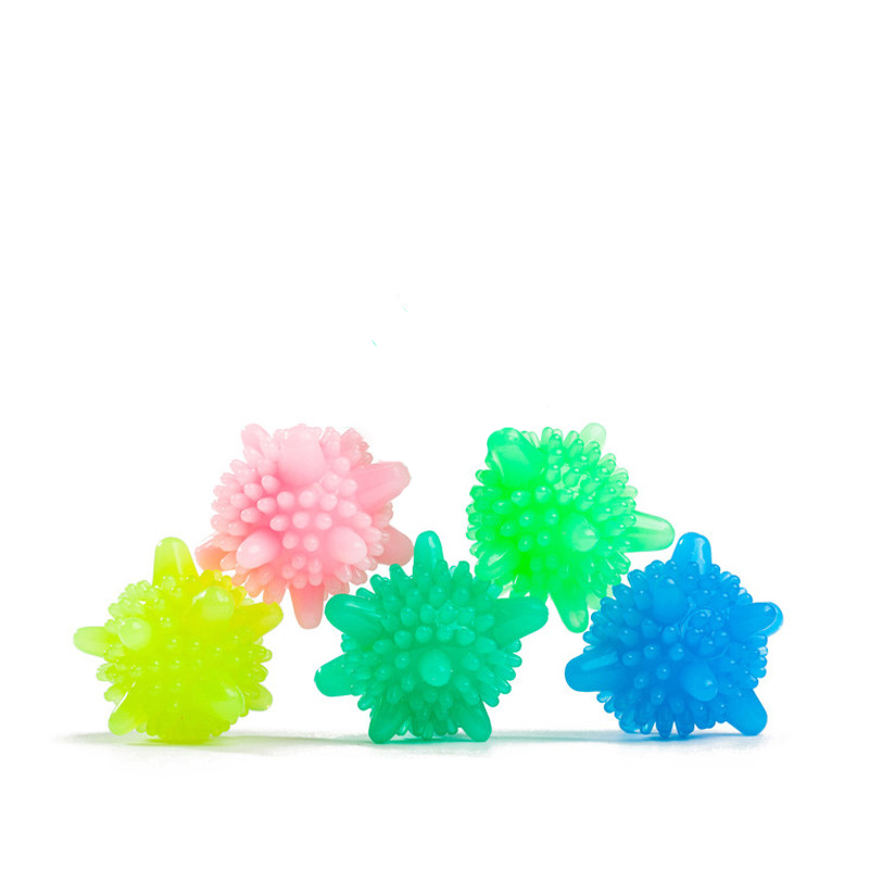 (5er Set) Ø4cm Magische Wäsche Bälle Anti-Verknotungs Trocknerbälle - Div. Farben