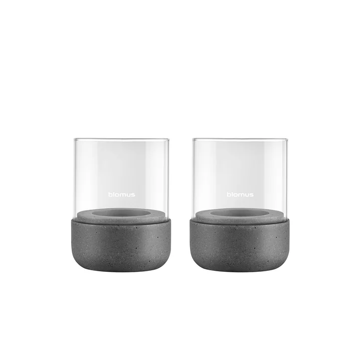 Blomus - Calma Windlicht, Ø 7 cm, klar / magnet (2er-Set)