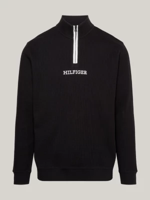 Moletom Hilfiger Monotype com meio zíper
