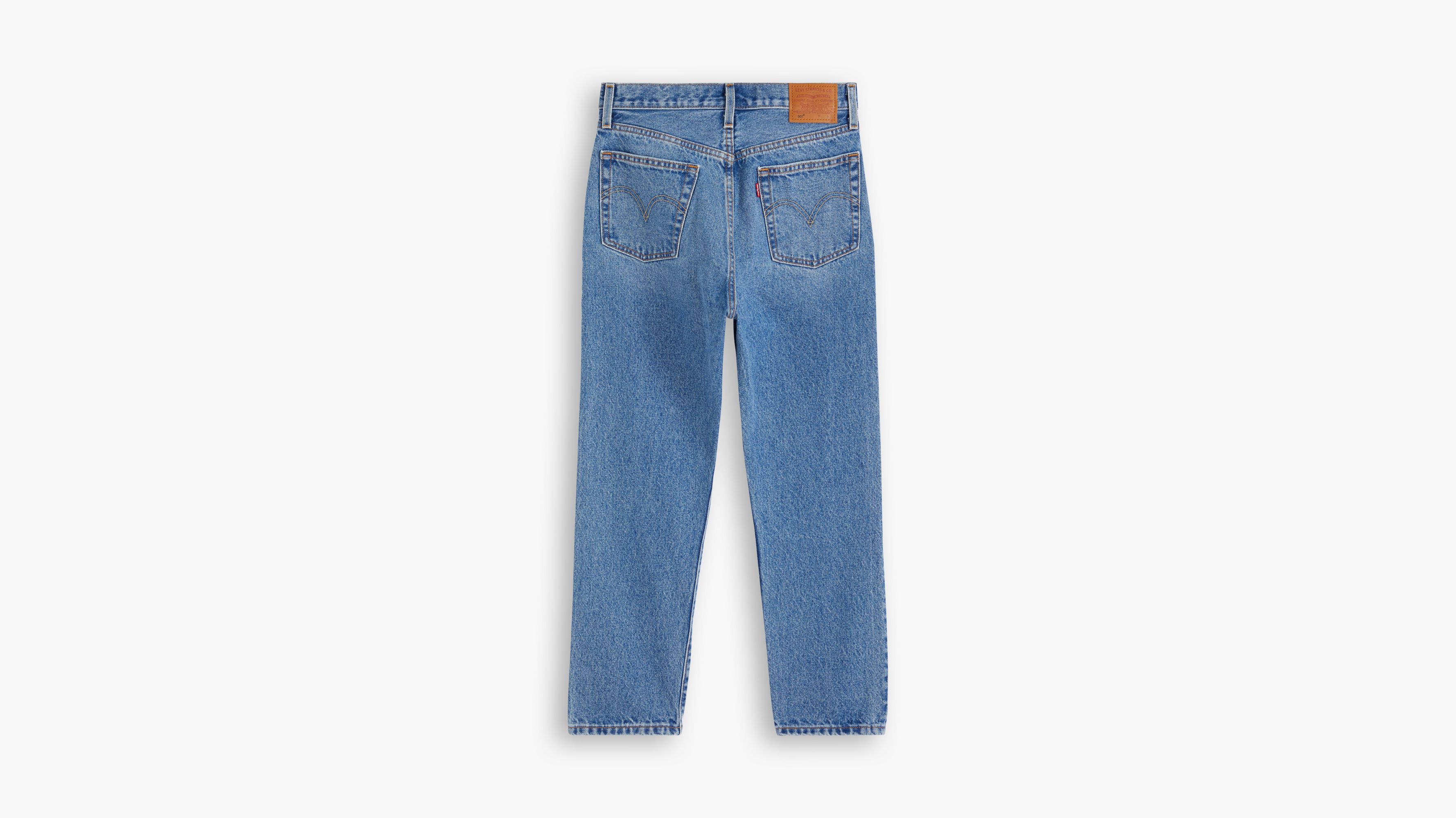 Jean 501® Levi's® Crop - Medium Indigo Worn In - Bleu
